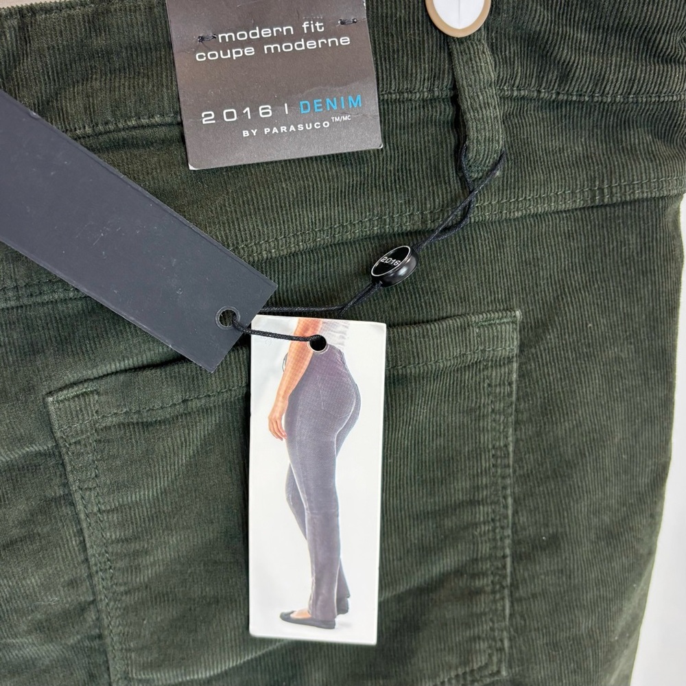 Parasuco olive corduroy pants, NWT - Picture 3 of 5